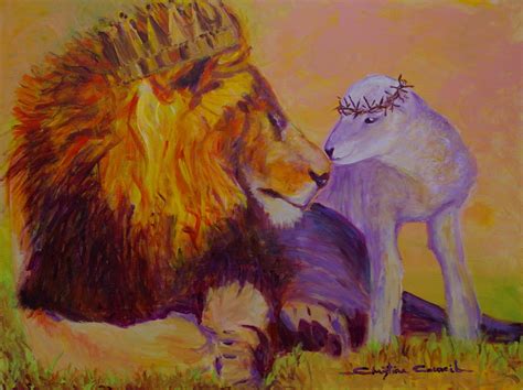 lamb   slain   lion   reign