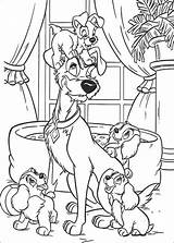 Lady Coloring Kids Adult Pages Colouring Disney Sheets Books Printables Kleurplaten sketch template
