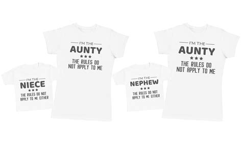 Up To 69 Off Aunt Nephew And Niece T Shirts Groupon
