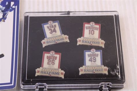 4 2003 Texas Rangers Hall Of Fame Pins Ryan Sundberg Oates And
