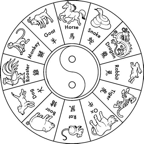 chinese  year coloring pages  cute  happy  year