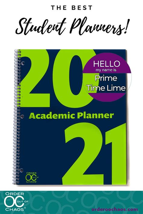 academic planners prime time lime academic planner middle school planner student planners