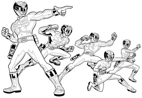 printable power rangers megaforce coloring pages