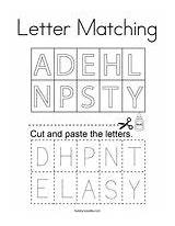 Coloring Matching Letter Mitten sketch template