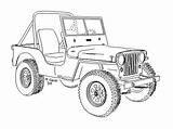 Jeep Willys Sketch Cj2a Artwork Forums 51am Edited Jan sketch template