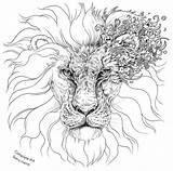 Kerby Rosanes Imagimorphia Lion Doodling Doodles Theculturetrip sketch template