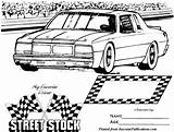 Dirt Late Model Coloring Pages Getcolorings sketch template