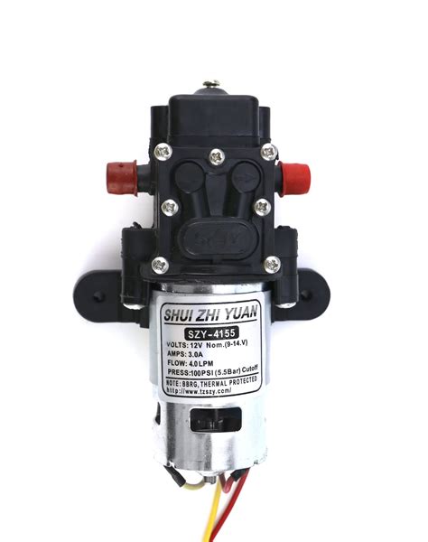 buy qwork high pressure diaphragm water pump dc  psi lmin  priming electric pump dc