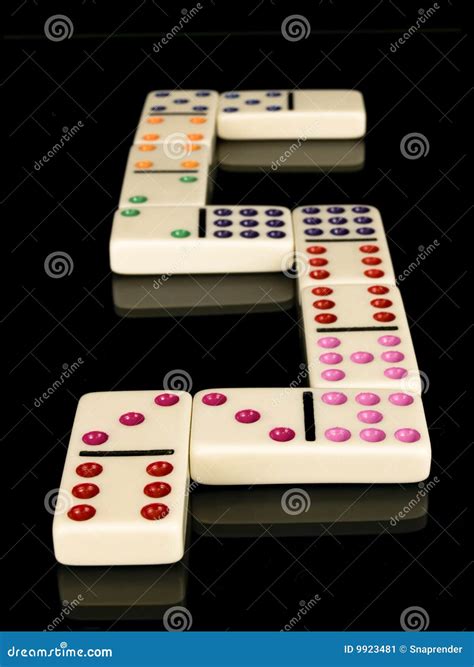 dominos stock image image  numbers vertical
