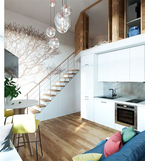 small studio apartment  moscow  loft bedroom idesignarch interior design architecture