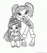 Coloring Bratz Pages Print Dolls Doll Printable Christmas Book Babyz Baby Brum Clipart Fun Popular Kids Library Coloringhome sketch template