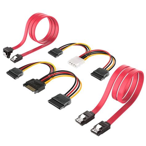 ssdsata iii hard drive connection cables    pin  dual  pin sata power splitter cable