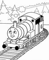 Train Coloring Pages Thomas Percy Printable Kids Colouring Stitch sketch template