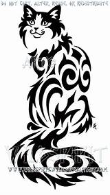 Tribal Cat Sitting Wildspiritwolf Deviantart Drawing Tattoo Drawings Cats Moon Chat Designs Stencil Dessin Tattoos Patterns Gatos Coloriage Silhouette Clip sketch template
