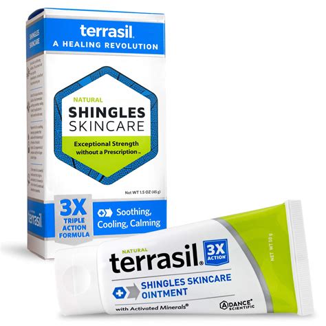 shingles treatment cream  triple action patented natural formula