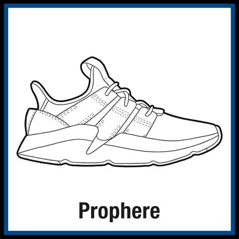 adidas prophere sneaker coloring pages created  kicksart