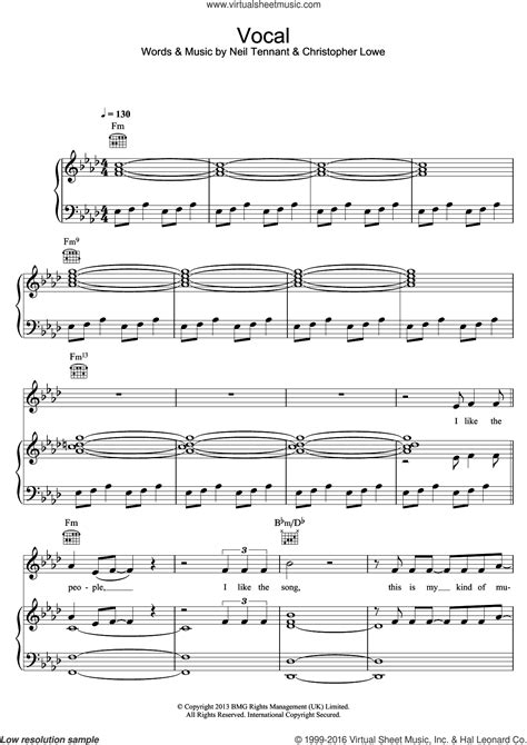 Vocal Sheet Music For Voice Piano Or Guitar Pdf Interactive