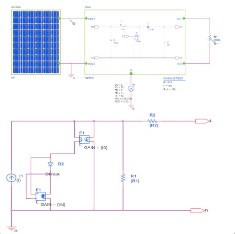 studied system implemented  orcad software   original  scientific diagram