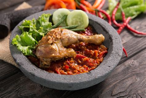 ayam penyet recipe indonesian smashed fried chicken singapore food