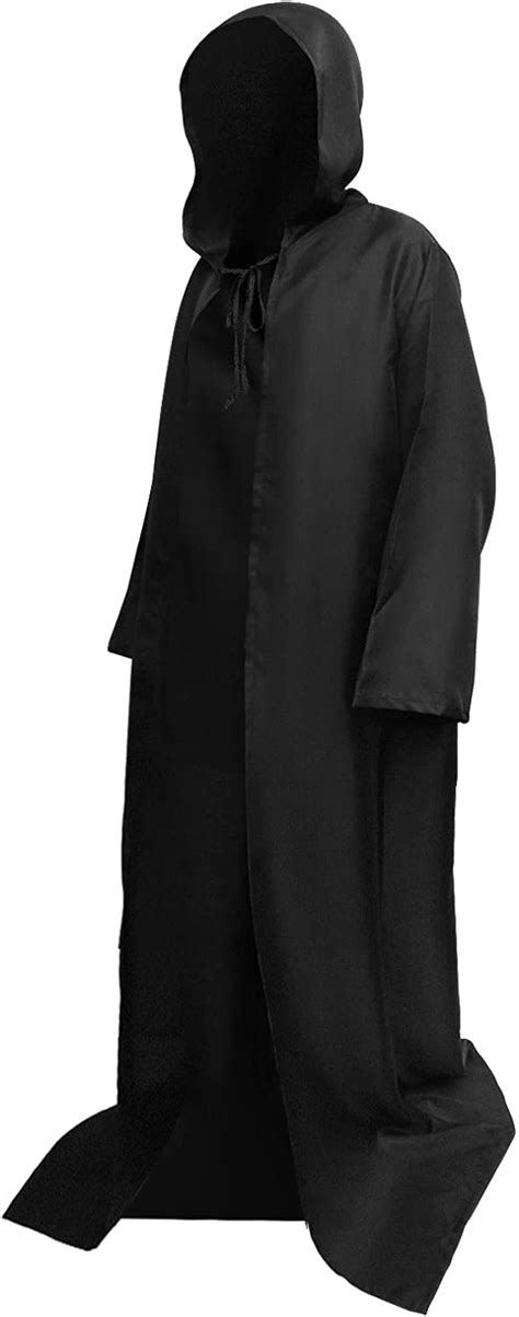Huishang Hooded Cloak Black Cape Halloween Costumes For