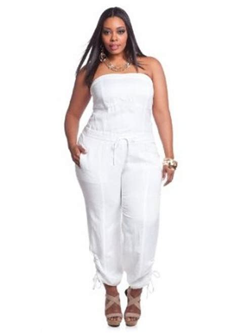 white  size jumpsuit attire  size