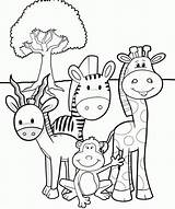 Coloring Pages Safari Animals Animal Printable Kids Sheets African Zoo Colouring Color Print Popular Getcolorings sketch template