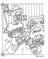 Coloring Pages Sleepover Book Shortcake Vintage sketch template
