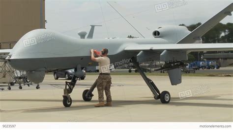mq  reaper uav unmanned aerial vehicle stock video footage