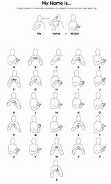 Name Makaton Sign Language Signs Alphabet Asl British Bsl Learn Basic Simple Chart Phrases Words Early Baby Choose People Australian sketch template