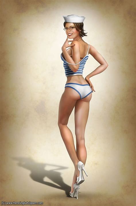 another picture of the pin ups series i ve always liked the concept of nude but covered i