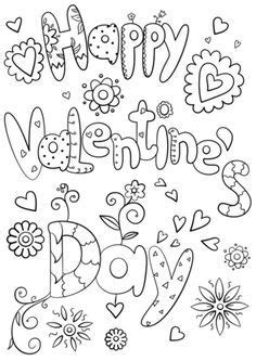 happy valentines day coloring page  st valentines day category