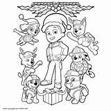 Paw Patrol Coloring Pages Printable Christmas Print Sheets Chase Cartoon Skye Pdf Kids Ryder Look Other Visit Book Colour sketch template