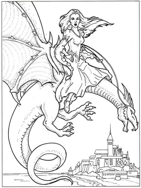 fairy  dragon coloring pages dragon coloring pages dragon
