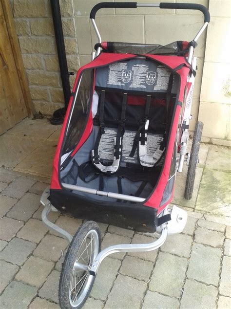 Chariot Cougar Double Stroller Running Buggy And Bike Trailer In