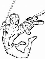 Spiderman Coloring Pages Ultimate Spider Man Drawing War Printable Easy Clipart Civil Sheets Marvel Adventures Avengers Venom Colouring Color Print sketch template