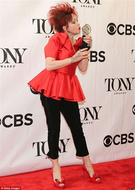 tony awards 2013 cyndi lauper is overcome as she accepts best score