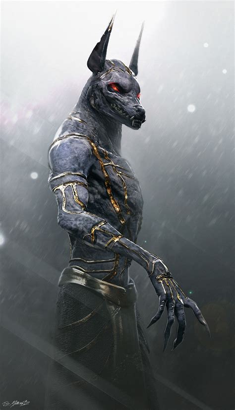 artstation gods of egypt anubis designs jerad marantz Анубис