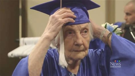 graduating granny 85 year old finishes school ctv news