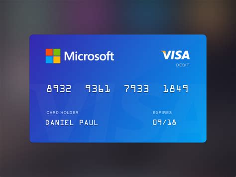 bank card  daniel paul  dribbble