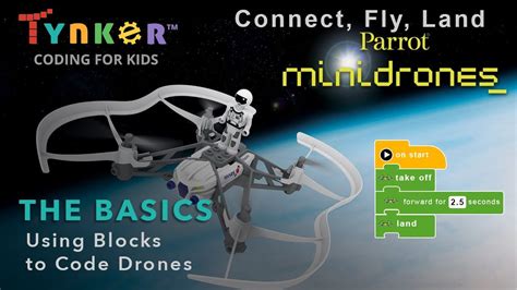 program parrot mini drone  tynker app  connect   land youtube