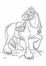 Shire Cavalo Horse sketch template