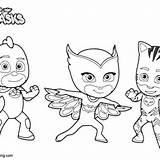 Pj Catboy Owlette sketch template