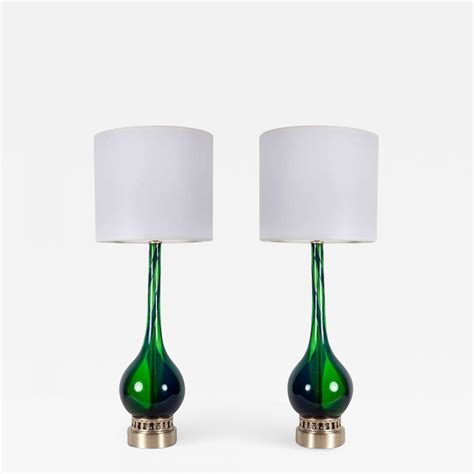 Murano Luxury Glass Mgl Emerald Green Murano Glass Lamps