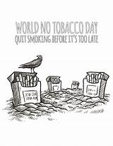 Tabac Artherapie Internationale Journée sketch template