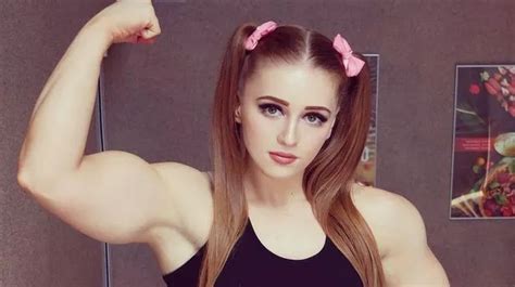 woman s transformation into muscle barbie after hours at gym and