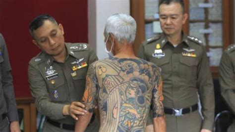 japanese crime boss held in thailand after yakuza tattoos go viral the asian age online