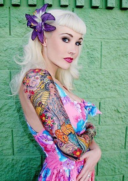 sabina kelley modern day tattooed sexy blonde pin up