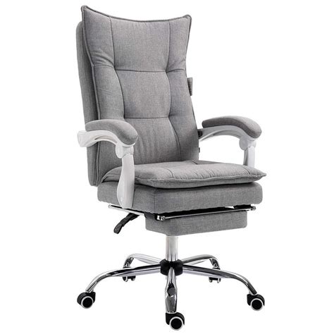 executive double layer padding recline office desk chair  footrest