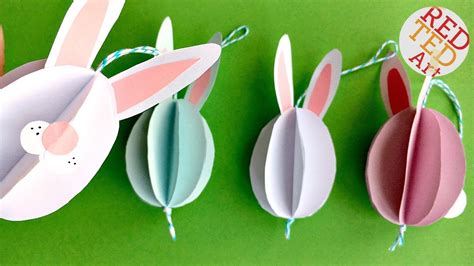 easy paper bunny ornament diy easy paper baubles diys
