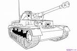 Panzer Tanks Mewarnai Drawings Laki Tangki Ringkasan Tampan sketch template